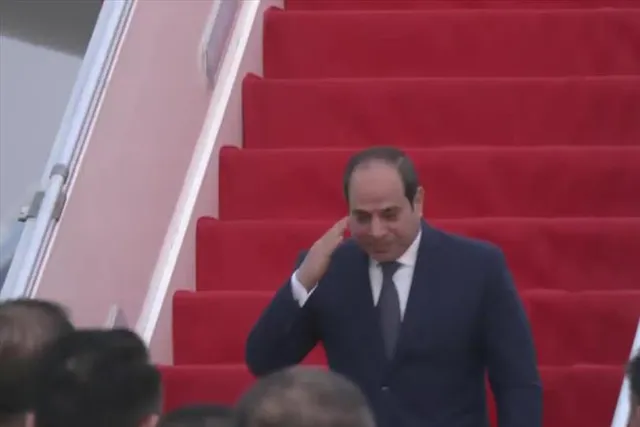 The President of Egypt has arrived in Delhi