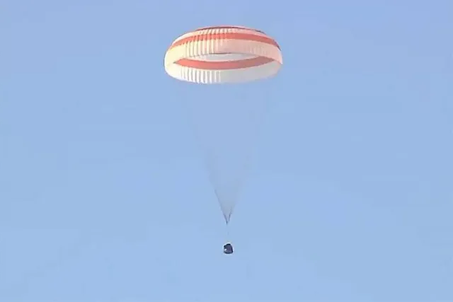 The astronaut returned to Earth after making a record