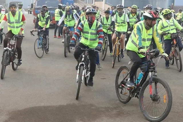 Khelo India Cyclothon was held in Bhopal