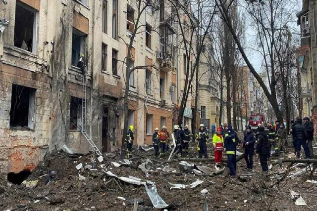 An air strike warning has been issued in Kharkiv