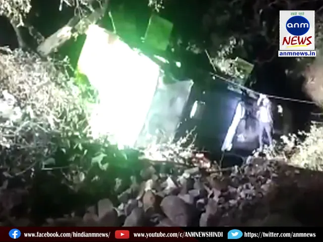 A bus full of pilgrims fell into a ditch