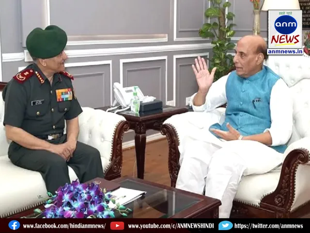 General Anil Chauhan met Defense Minister Rajnath Singh