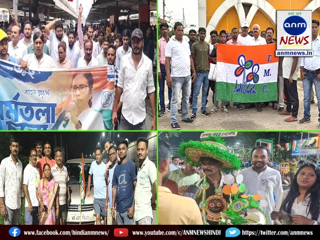 Thousands of TMC workers reached Dharmatala from Kulti
