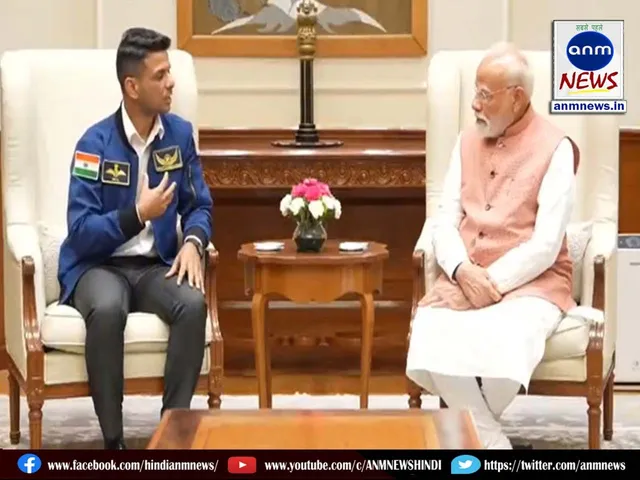 modi meet Shubhanshu Shukla