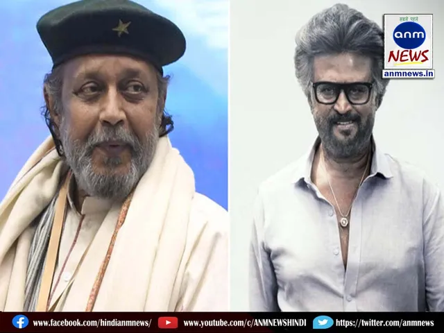 Mithun with Rajinikanth