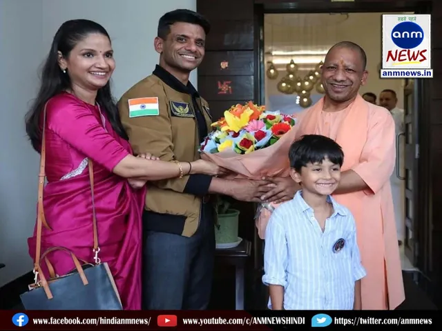 Subhanshu Shukla meet cm yogi