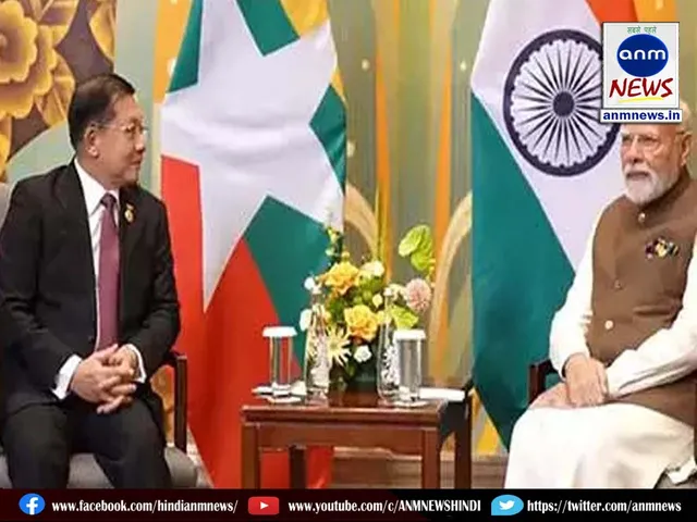 Myanmar General and modi
