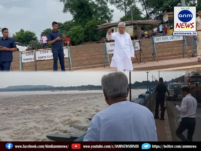 The water level of Damodar river is rising