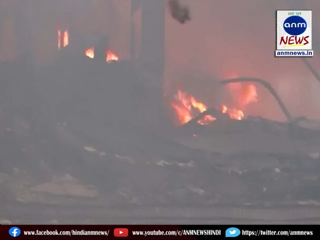 fire in paint factory