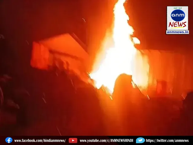 Massive fire broke out in a bakery