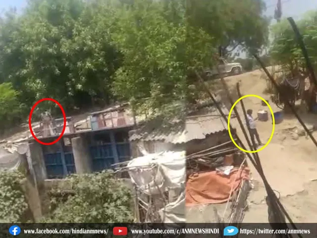 Firing between police and miscreant 