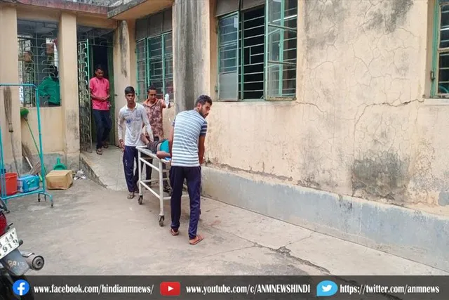 हाईटेंशन लाइन की चपेट में आकर विधुतकर्मी घायल
