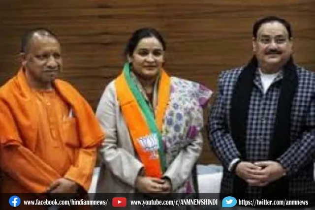 योगी ने किया अपर्णा यादव का पार्टी में स्वागत