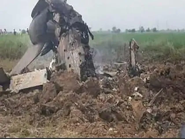 भारतीय वायु सेना का विमान मध्य प्रदेश में क्रैश