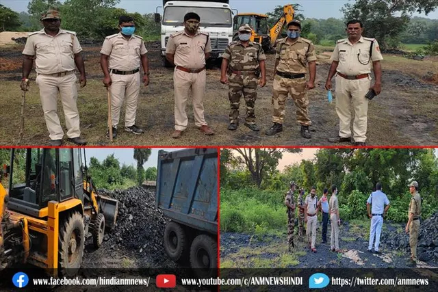 बाराबनी से 570 टन अवैध कोयला बरामद, 3 दिन चला रेड