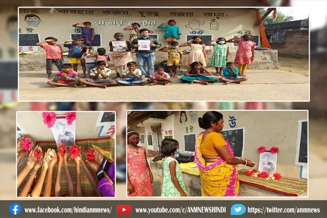 CDS बिपिन रावत को ब्लैकबोर्ड में तस्वीर बनाकर आदिवासी लोगों ने दी अनोखी श्रद्धांजलि