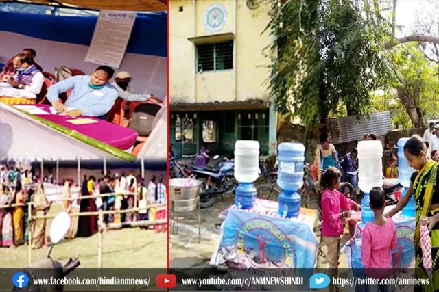 कुल्टी वोलिंटियर क्लब की और से निशुल्क पानी सेवा का आयोजन