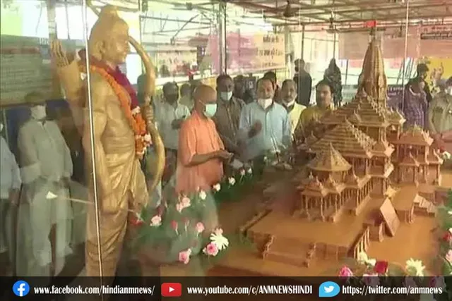 रामलला के दरबार में योगी ने की मॉडल की पूजा