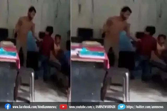 टीचर की पिटाई से छात्र बेहोश
