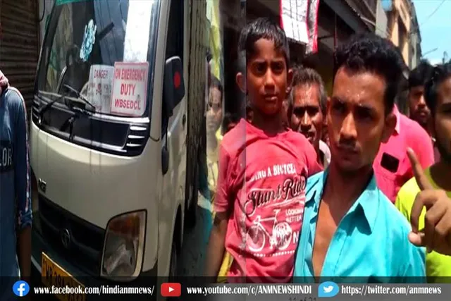 वाहन की टक्कर से तीन बच्चे घायल