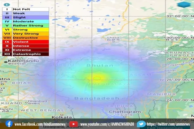 देश के कुछ अन्य हिस्सों में मध्यम भूकंप के झटके