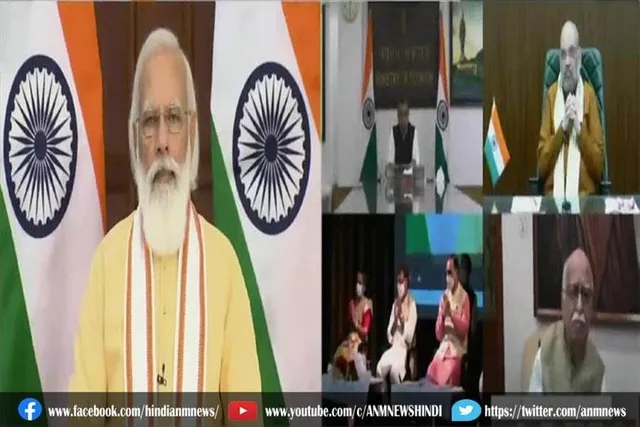 पीएम मोदी ने सोमनाथ में रखी पार्वती मंदिर की आधारशिला