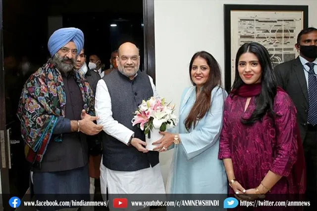 अमित शाह पहुंचे मनजिंदर सिरसा के घर