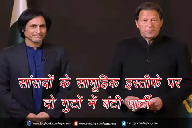 सांसदों के सामूहिक इस्तीफे पर दो गुटों में बंटी पार्टी