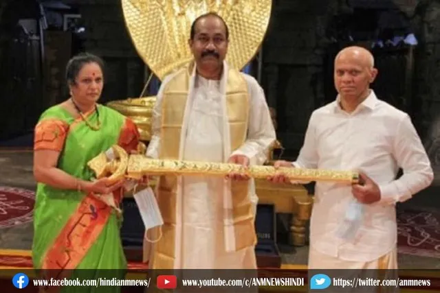 1 करोड़ रुपये की तलवार भगवान को अर्पित