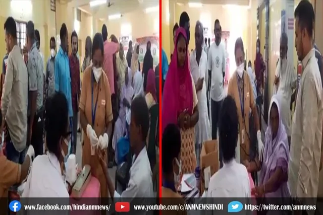 निशुल्क स्वास्थ्य जांच शिविर का आयोजन