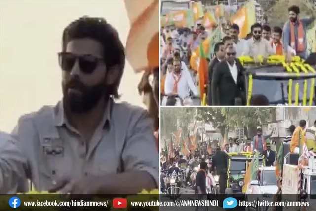 रवींद्र जडेजा ने किया रोडशो