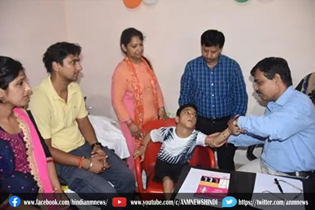 दिव्यांग बच्चों के लिए शिविर का आयोजन