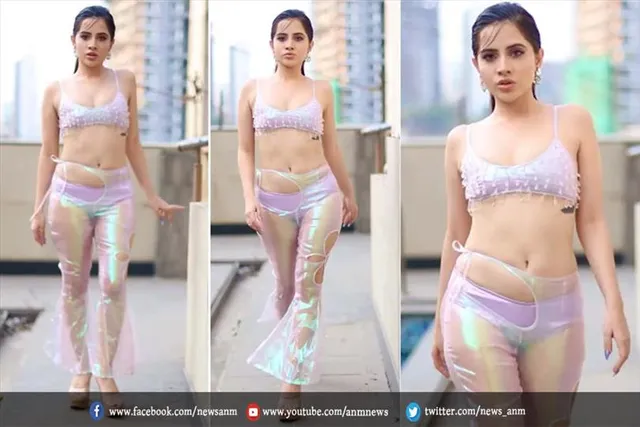 ट्रांसपेरेंट पैंट में उर्फी