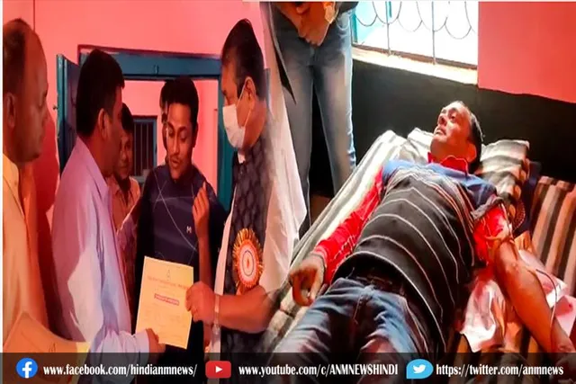 बाल दिवस और पंडित जवाहरलाल नेहरू के जन्मदिन के शुभ अवसर पर स्वैच्छिक रक्तदान शिविर का आयोजन
