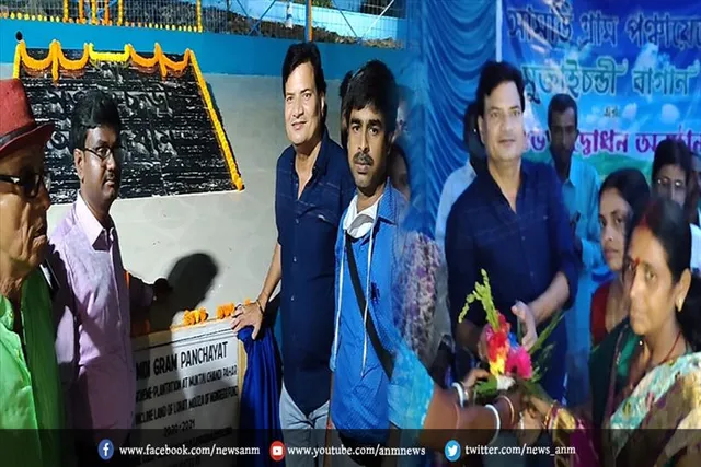 बाराबनी विधायक ने मुक्तिचण्डी फूल बगीचे का किया उद्घाटन