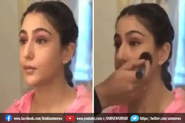 सारा अली खान मेकअप करते समय अचानक फटा बल्ब