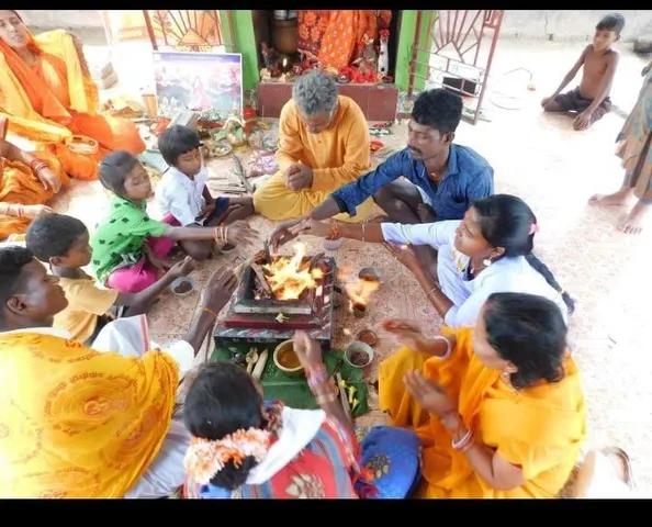 महा विशुबा संक्रांति पर विश्व शांति होमयज्ञ आयोजित