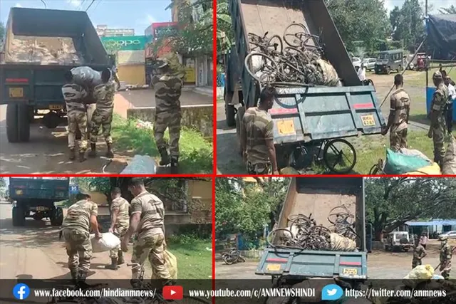 सीआईएसएफ ने 12 साइकिल समेत 2 टन अवैध कोयला किया जब्त