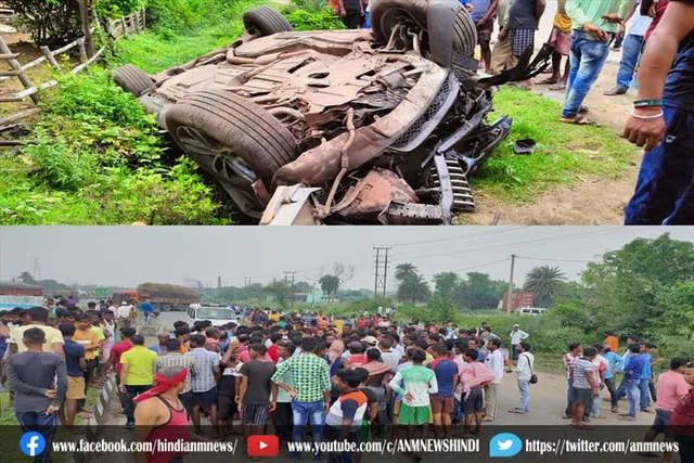 बीएमडब्ल्यू ने 150 किलोमीटर की रफतार से मारी बाइक सवार को टक्कर