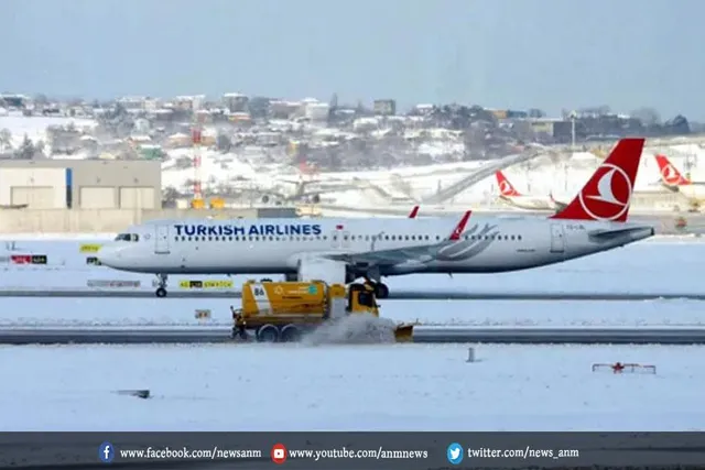 सर्दी के वजह से इस्तांबुल एयरपोर्ट बंद
