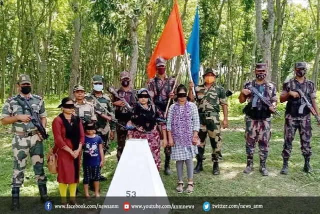 सीमा पार करने के दौरान 4 महिलाएं गिरफ्तार