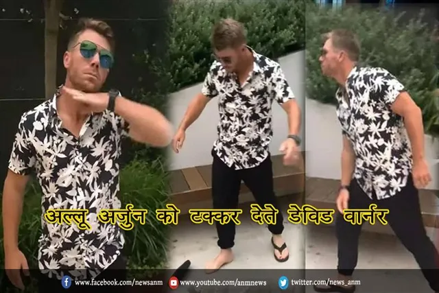 अल्लू अर्जुन को टक्कर देते डेविड वार्नर