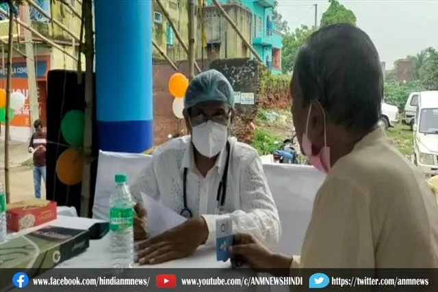 कजोरा हाट में स्वास्थ्य जांच शिविर का आयोजन