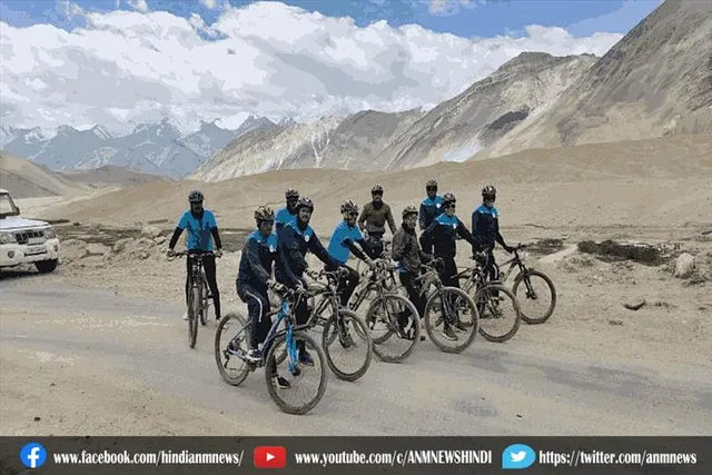 आईटीबीपी के जवानों ने निकाली साइकिल रैली