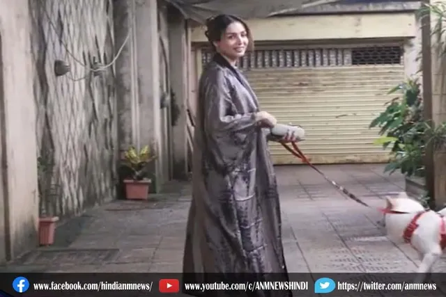 कुत्ते को वॉक करने नाइटी में निकली मलाइका