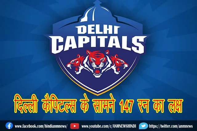 दिल्ली कैपिटल्स के सामने 147 रन का लक्ष