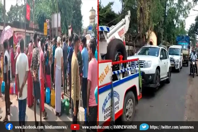 पानी की समस्या को लेकर महिलाओं ने किया पथावरोध