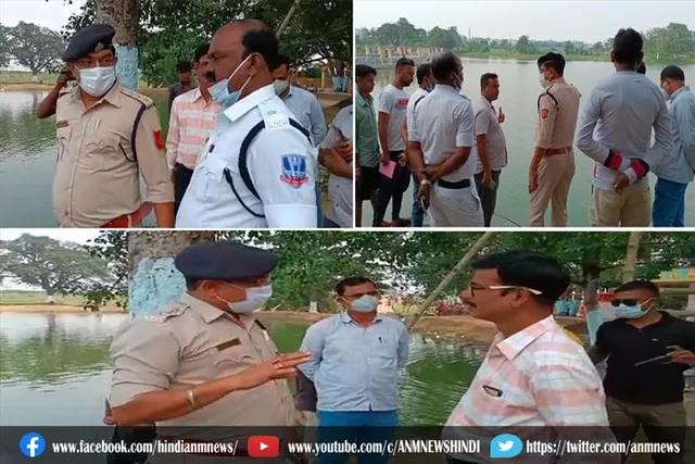 रानीगंज के बरदही छट घाट का एसीपी तथागत पांडे ने किया निरीक्षण