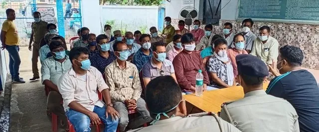 बकरीद को लेकर केंदा फांडी में की गई बैठक