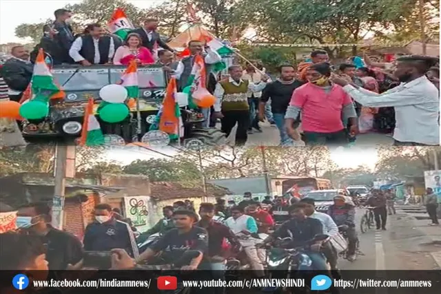 उत्पल सिन्हा के समर्थन में शताब्दी राय ने किया रोड शो